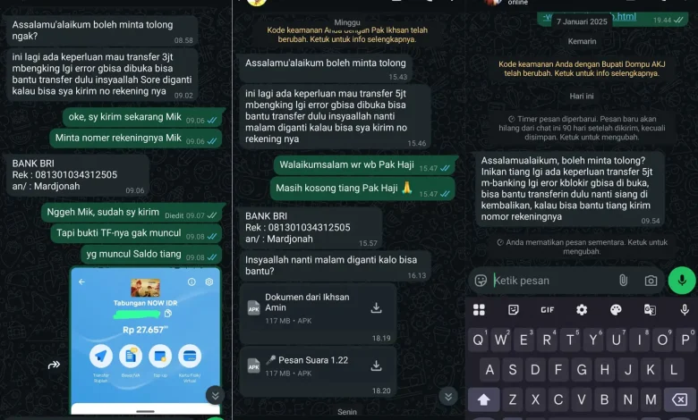 Nomor WhatsApp Bupati Politisi Akademisi NTB Diretas