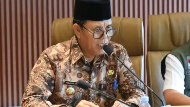 Bupati Sumbawa Ir. Syarafuddin Jarot memimpin Rakor Satgas Perlindungan dan Pengamanan Hutan. Foto: Facebook Kominfotiksandi Pemkab Sumbawa.