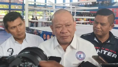 Ketua Umum Pengurus Besar Muay Thai Indonesia PBMI La Nyalla Mahmud Mattalitti Kejurnas ke-8 2025