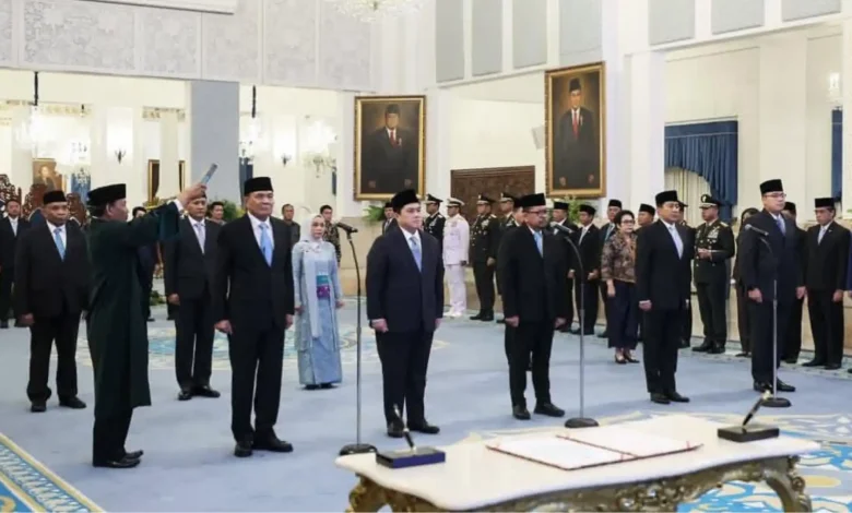 Prabowo Lantik Menteri Wakil Menteri Pejabat Reshuffle Kabinet Merah Putih