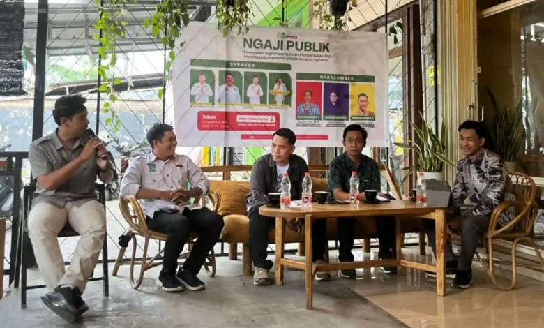 Pemateri dalam dialog Ngaji Publik KAMMI NTB