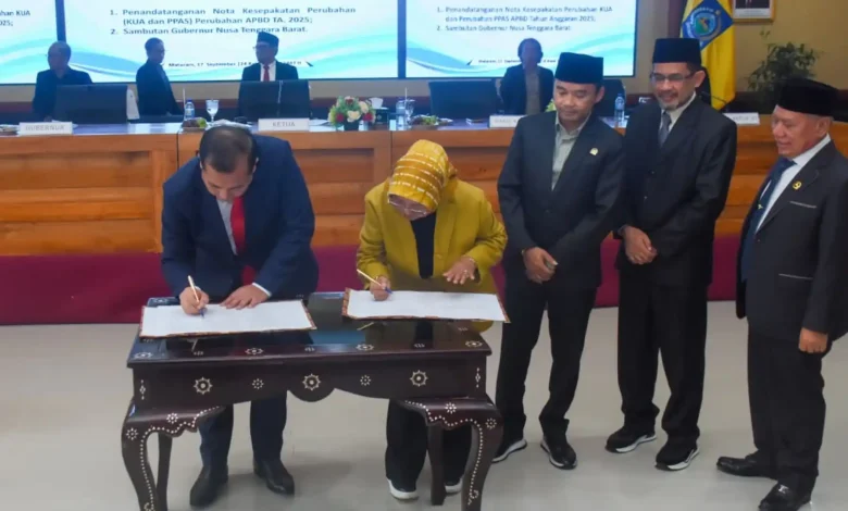Perubahan KUA-PPAS APBD NTB 2025 Disahkan