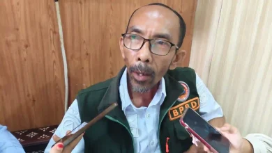 Plt Kepala Pelaksana BPBD Kota Mataram Ahmad Muzaki Banjir Rob