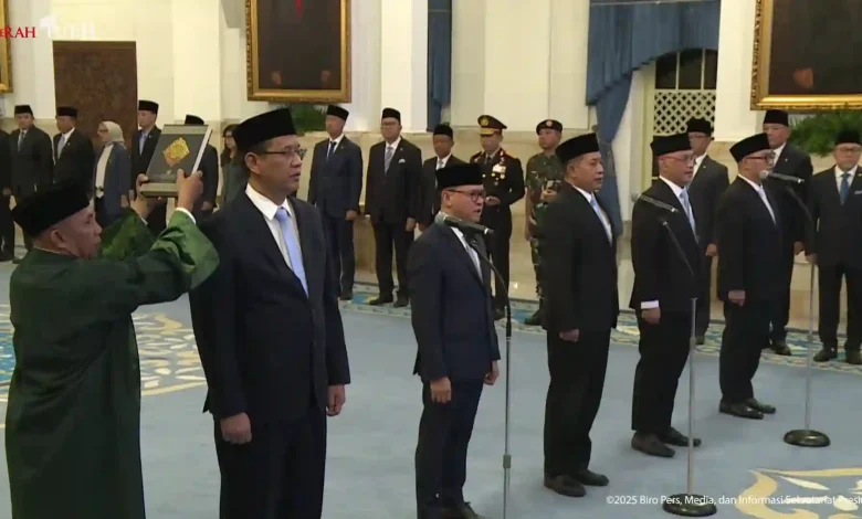 Prabowo Lantik Menteri dan Wakil Menteri Baru Sore ini