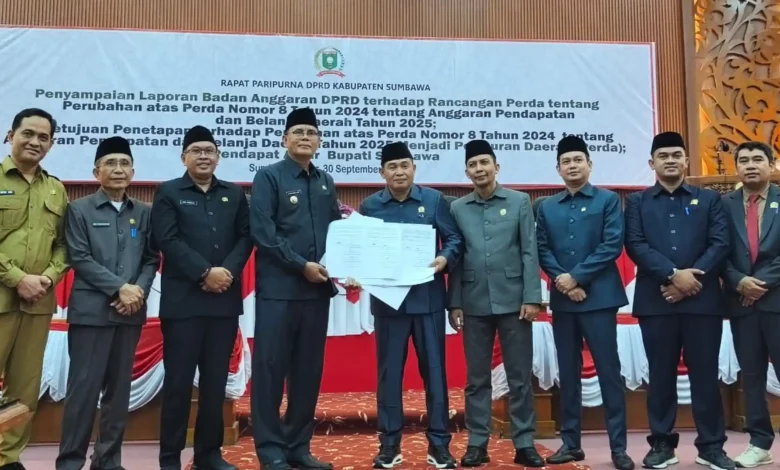 Raperda Perubahan APBD Sumbawa 2025 Resmi Disetujui