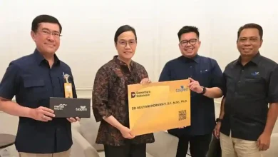 Taspen Serahkan Uang Pensiun untuk Mantan Menkeu Sri Mulyani