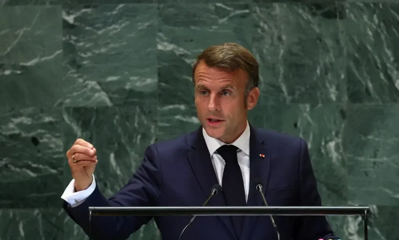 Presiden Prancis Emmanuel Macron Akui Negara Palestina di Forum PBB