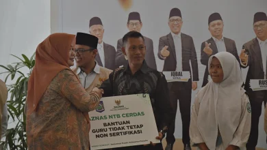 Ratusan Siswa dan Ribuan Pendidik Terima Bantuan Baznas NTB