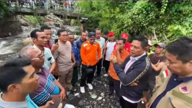 Bupati Lombok Timur Haerul Warisin Tinjau Jembatan Apitaik-Teko Putus Akibat Banjir