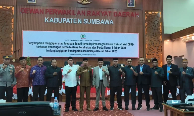 Pemkab Sumbawa Tanggapi Pandangan Fraksi DPRD soal Perubahan APBD 2025