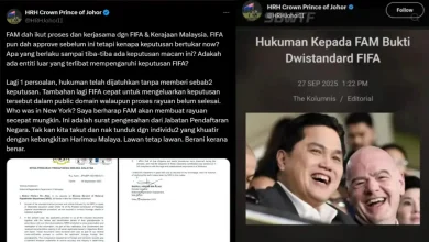 Putra Mahkota Johor Tuding Indonesia Jadi Penyebab Sanksi FIFA ke FAM