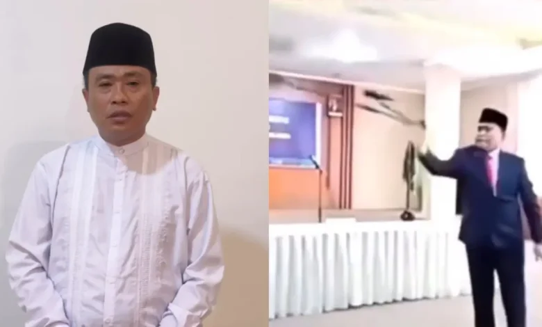 Kakanwil Kemenag NTB Zamroni Aziz Minta Maaf Usai Aksi Lempar Tiang Mikrofon Viral