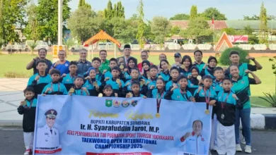 Bupati Jarot Sambut Atlet Taekwondo Kabupaten Sumbawa