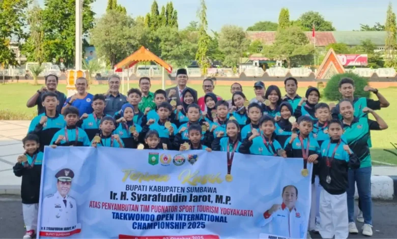 Bupati Jarot Sambut Atlet Taekwondo Kabupaten Sumbawa
