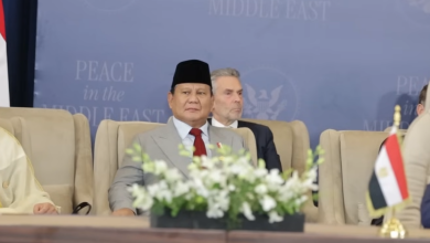 Presiden Prabowo menghadiri KTT Perdamaian Sharm El-Sheikh, Mesir, Senin, 13 Oktober 2025.