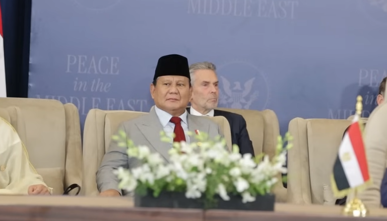Presiden Prabowo menghadiri KTT Perdamaian Sharm El-Sheikh, Mesir, Senin, 13 Oktober 2025.