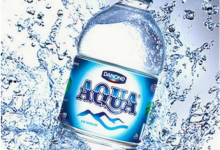 Ilustrasi Air Mineral Aqua.