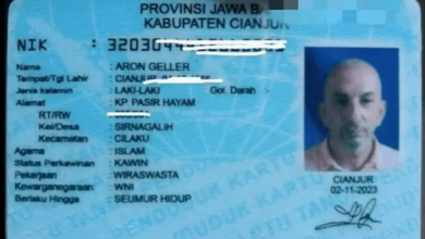 Foto KTP seorang warga Israel yang tercatat memiliki KTP Indonesia dengan alamat Cianjur.