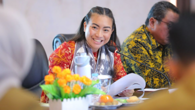 Wakil Ketua Komisi VII DPR RI, Rahayu Saraswati saat pertemuan di kantor gubernur Bangka Belitung, Senin, 8 September 2025.