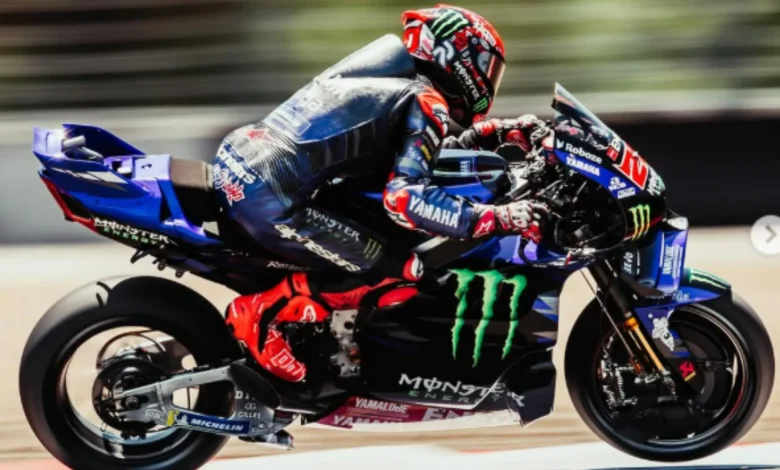 Fabio Quartararo saat berhasil lolos ke Q2 di Sirkuit Mandalika 2025.