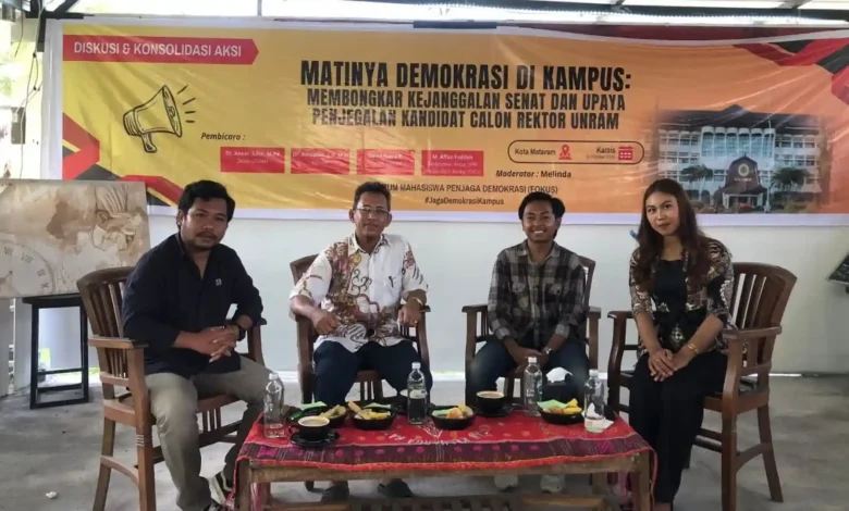 Diskusi Jelang Pemilihan Rektor Unram