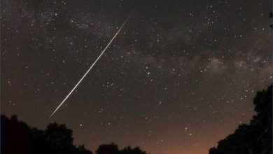 Ilustrasi hujan meteor bulan Oktober