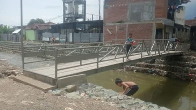 Jembatan Darurat Karang Kemong Kota Mataram