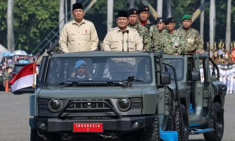 Prabowo di HUT ke-80 TNI