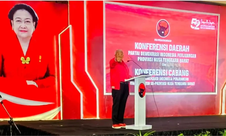 Rachmat Hidayat Terpilih Jadi Ketua DPD PDIP NTB 2025-2030