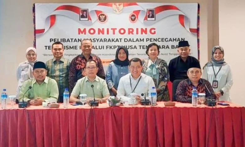 BNPT menggelar kegiatan monitoring pelibatan masyarakat dalam pencegahan terorisme melalui FKPT Provinsi NTB