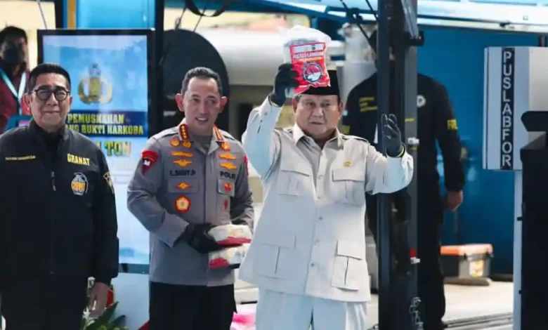 Prabowo Ungkap Modus Penyelundupan Narkoba ke Indonesia