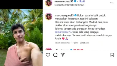 Marc Marquez Minta Penggemar tak Salahkan Marco Bezzecchi Akibat Crash di Mandalika