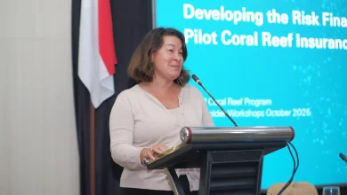 Global Lead SwissRe Cherie Gray Proyek Asuransi Terumbu Karang di Gili Matra