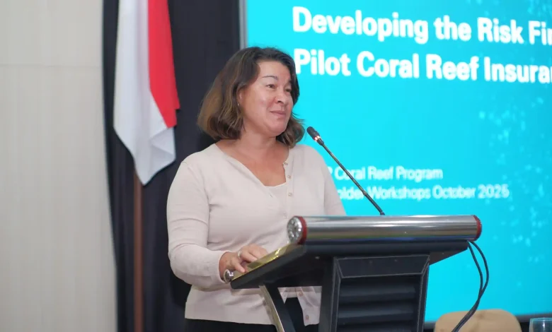 Global Lead SwissRe Cherie Gray Proyek Asuransi Terumbu Karang di Gili Matra