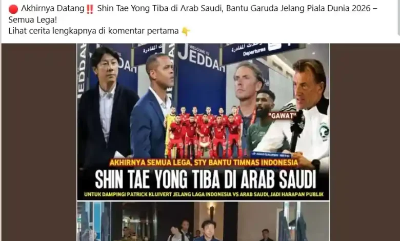 STY Dampingi Patrick Kluivert di Arab Saudi