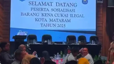 Kegiatan sosialisasi rokok ilegal Dinas Perdagangan Kota Mataram menggandeng Bea Cukai Mataram