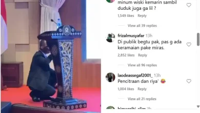 Bahlil Contohkan Sunnah Rasul dengan Jongkok saat Minum