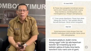 Nomor WA Wabup Lombok Timur Kena Hack