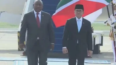 Presiden Afrika Selatan Ramaphosa Tiba di Indonesia