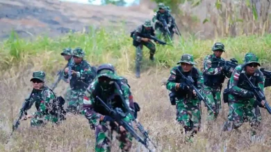 Batalyon Komposit Gardapati Latihan Militer di Natuna