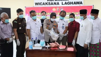 Polres Sumbawa Musnahkan 295 Gram Sabu