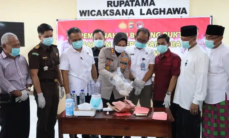 Polres Sumbawa Musnahkan 295 Gram Sabu