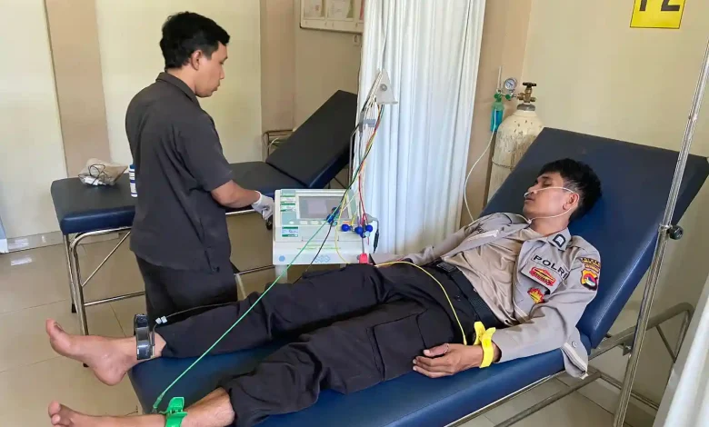 Anggota Polsek Kediri Disiram Atasannya Pakai Miras