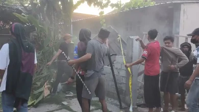 perusakan rumah milik Brigadir Rizka