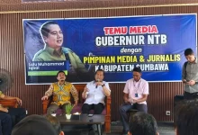 Gubernur Iqbal Temui Media Lokal Sumbawa