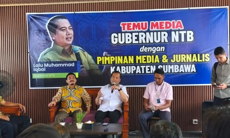 Gubernur Iqbal Temui Media Lokal Sumbawa