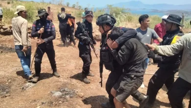 Dua Anggota Brimob Dibacok saat Jaga di Arena Pacuan Kuda Bima