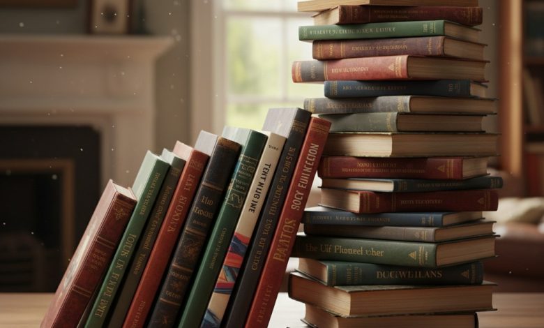 Ilustrasi buku Indonesia favorit sepanjang massa.