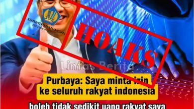 Unggahan Facebook bernama Lintas Berita berisi hoaks.