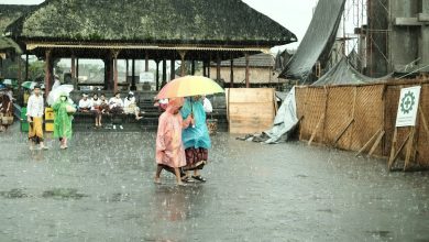 Ilustrasi hujan lebat yang terjadi di wilayah NTB.